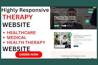 build therapy website health medical website health consulting website
