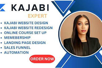 set up kajabi online course edit kajabi website  salesfunnel kajabi expert VA