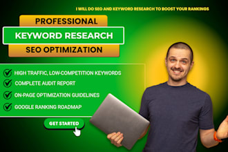 do SEO and keyword research to boost your rankings