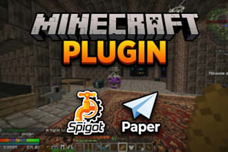 create custom minecraft plugins with unique features for spigot, paper, bukkit