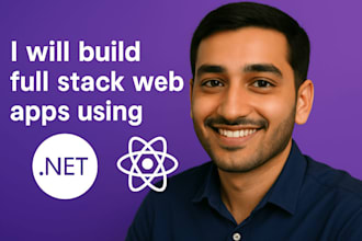 develop enterprise web apps using asp net, react, and ai