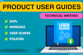 create user manuals or app documentation