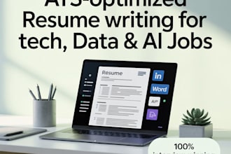 write an ats optimized resume tailored for data tech or ai roles