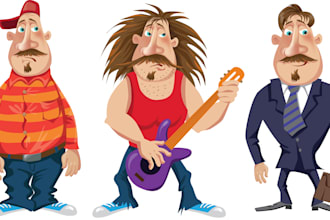 draw a character in vector