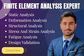 do 3d modeling and finite element analysis using solidworks, fusion 360, catia