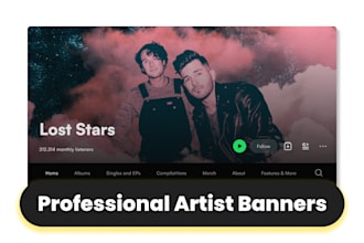 create a professional spotify banner that builds your music brand identity