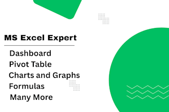 create excel pivot table, formulas, graphs and charts
