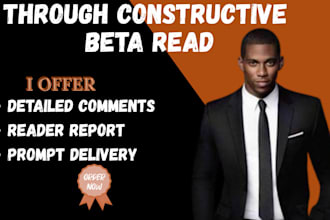 be your expert alpha and beta reader for fiction memoir or litrpg