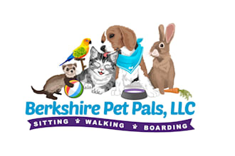 do modern animal dog pet care veterinary logo