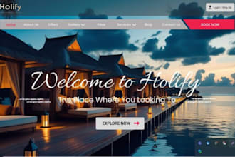 design apartment booking website, airbnb renting website, hostel booking website