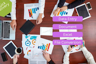 do data entry, editing