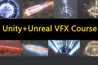 create a vfx, shader in unity, unreal engine, godot