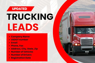 provide fresh trucking insurance leads from fmcsa carrier database