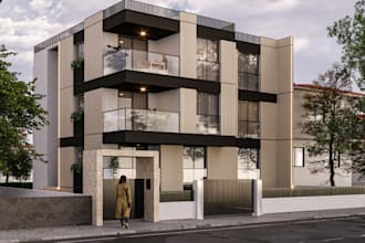 redesign apartment exterior, real estate, interior rendering, layout plan, cgi