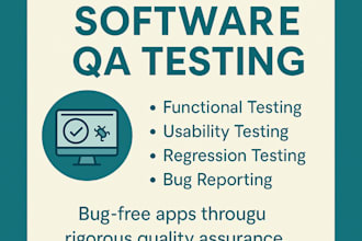 conduct detailed functional and regression software testing