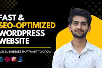 build a fast loading SEO optimized wordpress website for your business