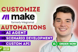 be make com automation manager, custom workflows expert, integration specialist