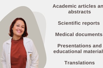 write, edit or translate your academic and scientific  texts