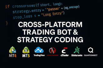 code ctrader, mql, pine script, quantconnect, tos,