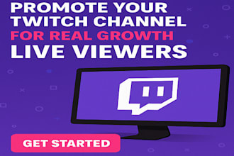 promote your twitch channel, twitch bot for real growth for live viewers
