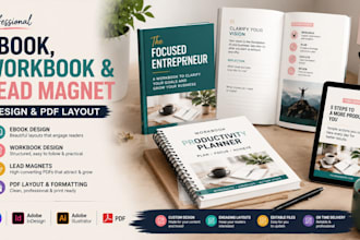 create a branded ebook, workbook, and lead magnet pdf design