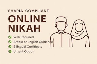 conduct sharia compliant online nikah quickly and legally, witnesses certificate