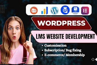 design and customize learndash, tutorlms, and masterstudy wordpress websites
