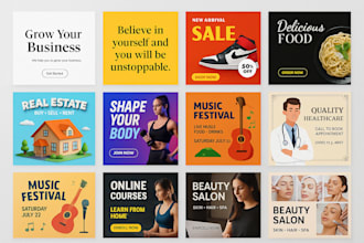 design 30 modern social media post for instagram and etc