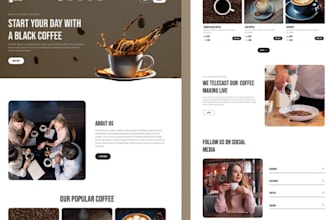 design coffee store coffee shopify store coffee website coffee shopify store