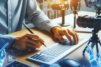 write your podcast script for youtube, spotify or ivoox