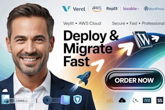 deploy migrate vercel to netlify, hipaa replit to aws cloud lovable to wordpress
