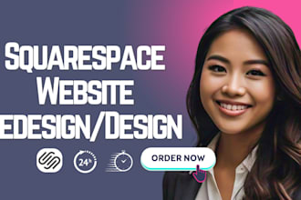 build squarespace website design and redesign, website development squarespace