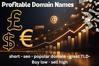 find profitable domain names to flip for profit