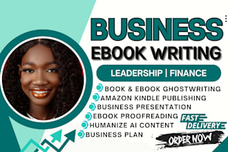 write business ebook finance lead magnet self help leadership ghost book writer