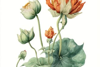 paint watercolor botanical illustrations