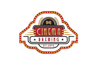 make super exclusive logo for a brewery in a movie theater