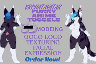 create a custom vrchat avatar nsfw model 3d character