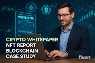 write and design a crypto white paper, case study, or report for blockchain, nft