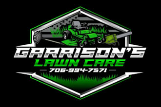 do unique lawn care, landscape ,agriculture mowing logo design