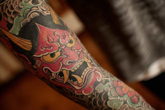 make a traditional japanese irezumi tattoo