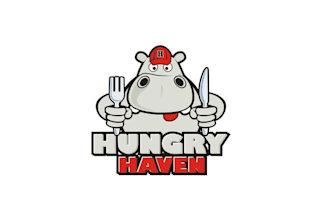 design famous hungry haven food challenge app logo