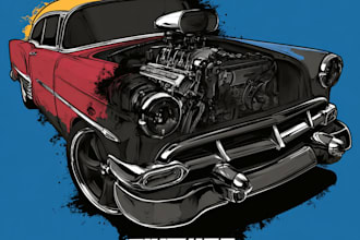design car vector illustration automotive t shirt
