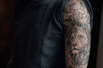 create a tattoo design of tattoo sleeve