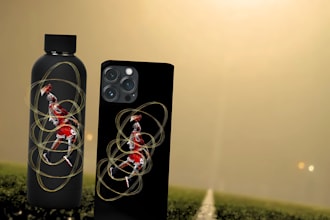 create custom sports themed illustrations for merchandise