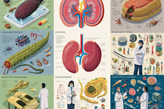 design scientific, medical, educational illustration for you