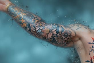 create a tattoo design of tattoo sleeve