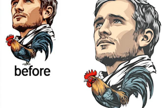 do vector tracing logo, vectorize image, raster to vector ai