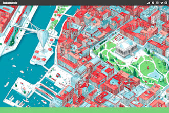 design a map or a site plan vector illustration
