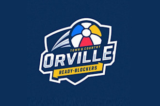 design awesome beach ball team logo