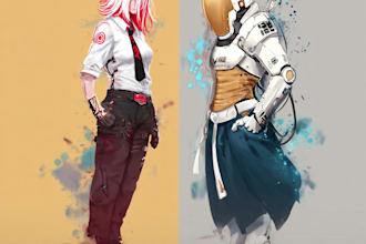 draw beautiful cover art and cg illustration in my style